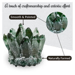 Green Quartz Crystal Cluster Points