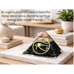 Shungite Orgone Pyramid (Horus Eye)