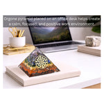 7 Chakra Orgone Pyramid (Round Shriyantra)