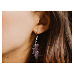 Ruby Crystal Earrings