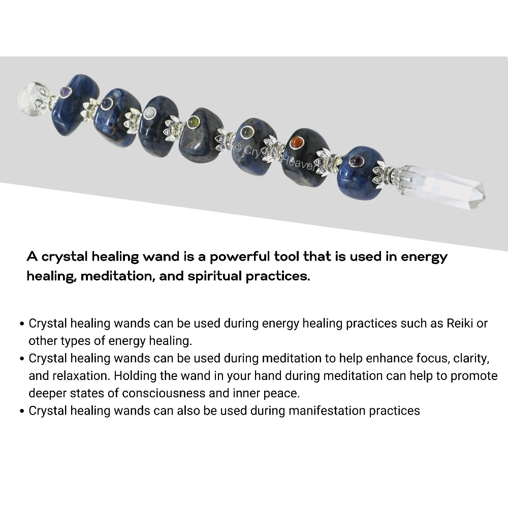Sodalite Crystal Tumbled Healing Stick
