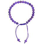 Amethyst Healing Crystal Bracelets - 6mm Beads (Adjustable)
