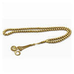 Golden Hematite Crystal Tasbih (Gold)