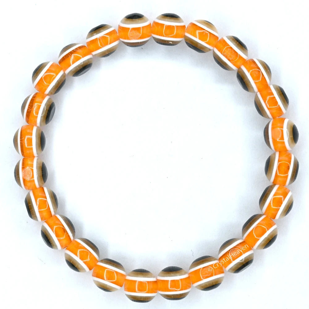 Orange Evil Eye Bracelet