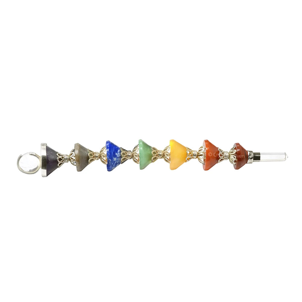 7 Chakra Crystal Cone Healing Stick