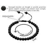 Karungali Malai Bracelet (Adjustable - 6 mm beads)