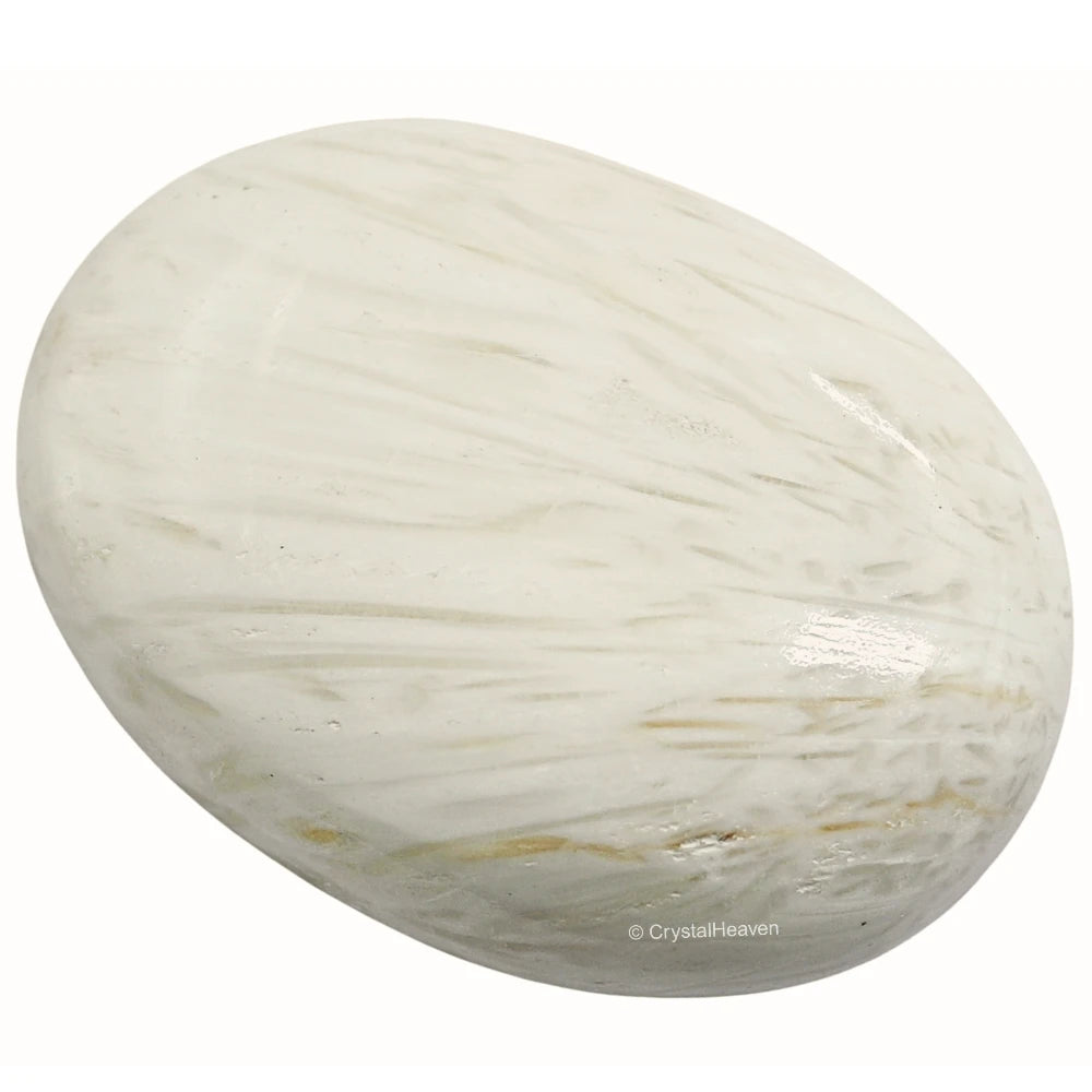 Scolecite Palm Stone
