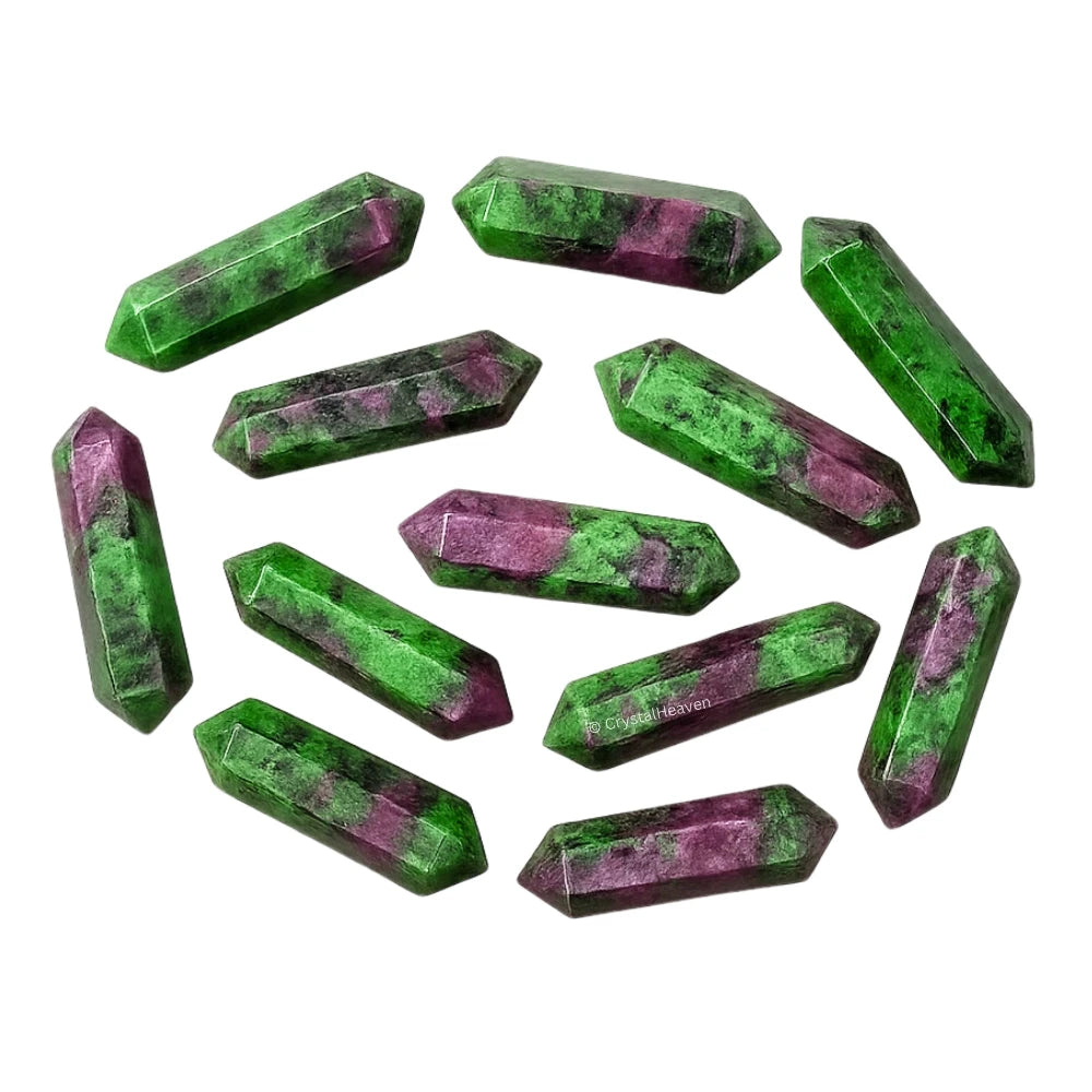 Ruby Zoisite Pencil Points (Double Terminated) (Set of 3)