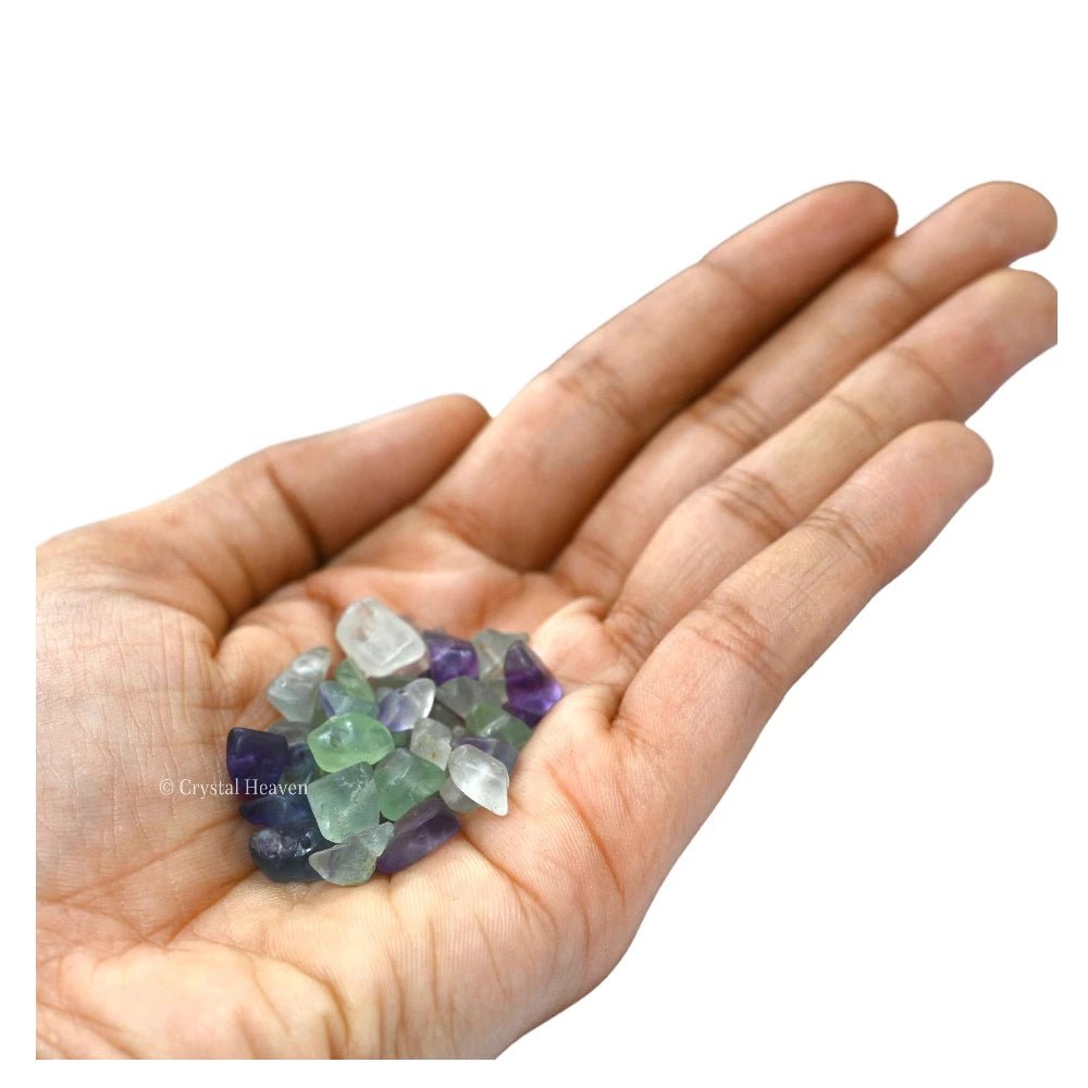 Multi Fluorite Chips - Pre Drilled