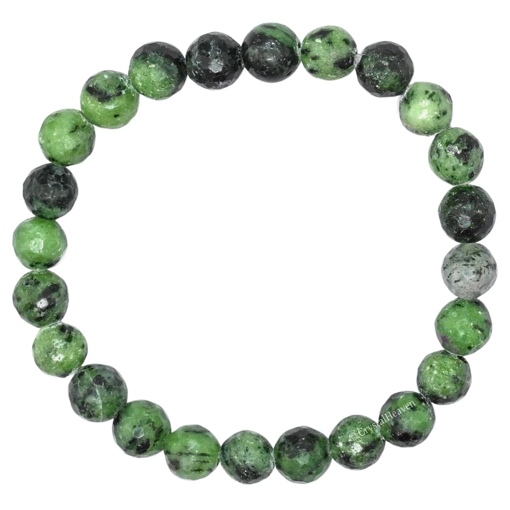 Ruby Zoisite Bracelet (Faceted-Stretchable)