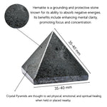 Hematite Pyramid (1.5 Inch)