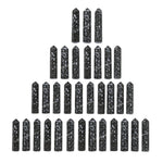 Black and White Tourmaline Pencil Points (Set of 50)