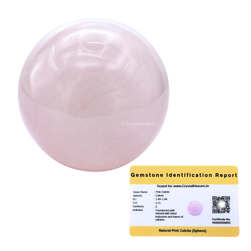 Pink Calcite Sphere (1.5 Inch)