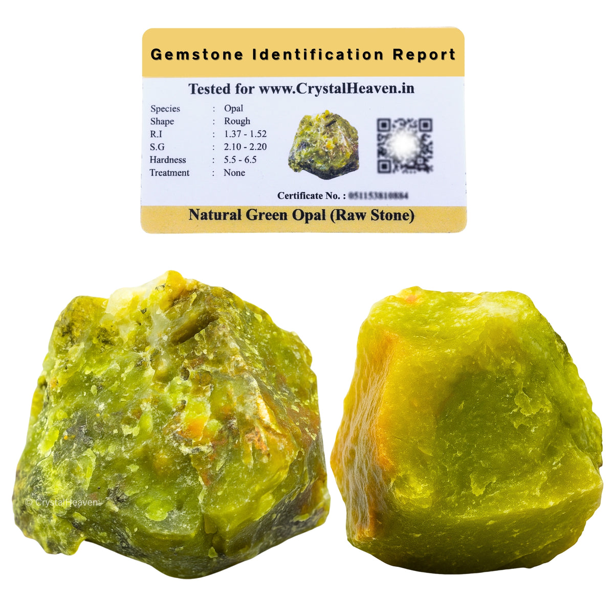 Raw Green Opal Crystals (1 Piece)