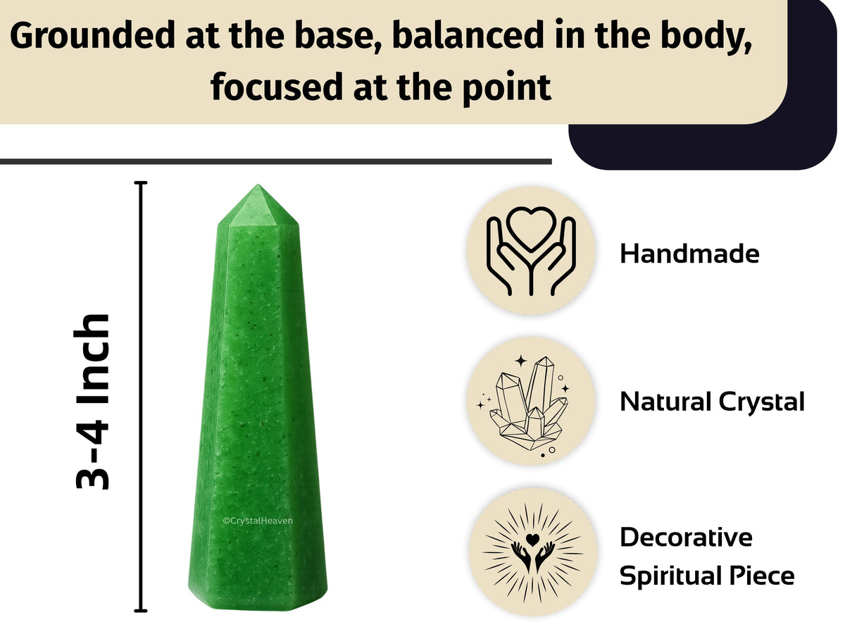 Green Strawberry Quartz Crystal Tower (2" to 3" inch) 