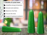 Green Strawberry Quartz Crystal Tower (2" to 3" inch) 