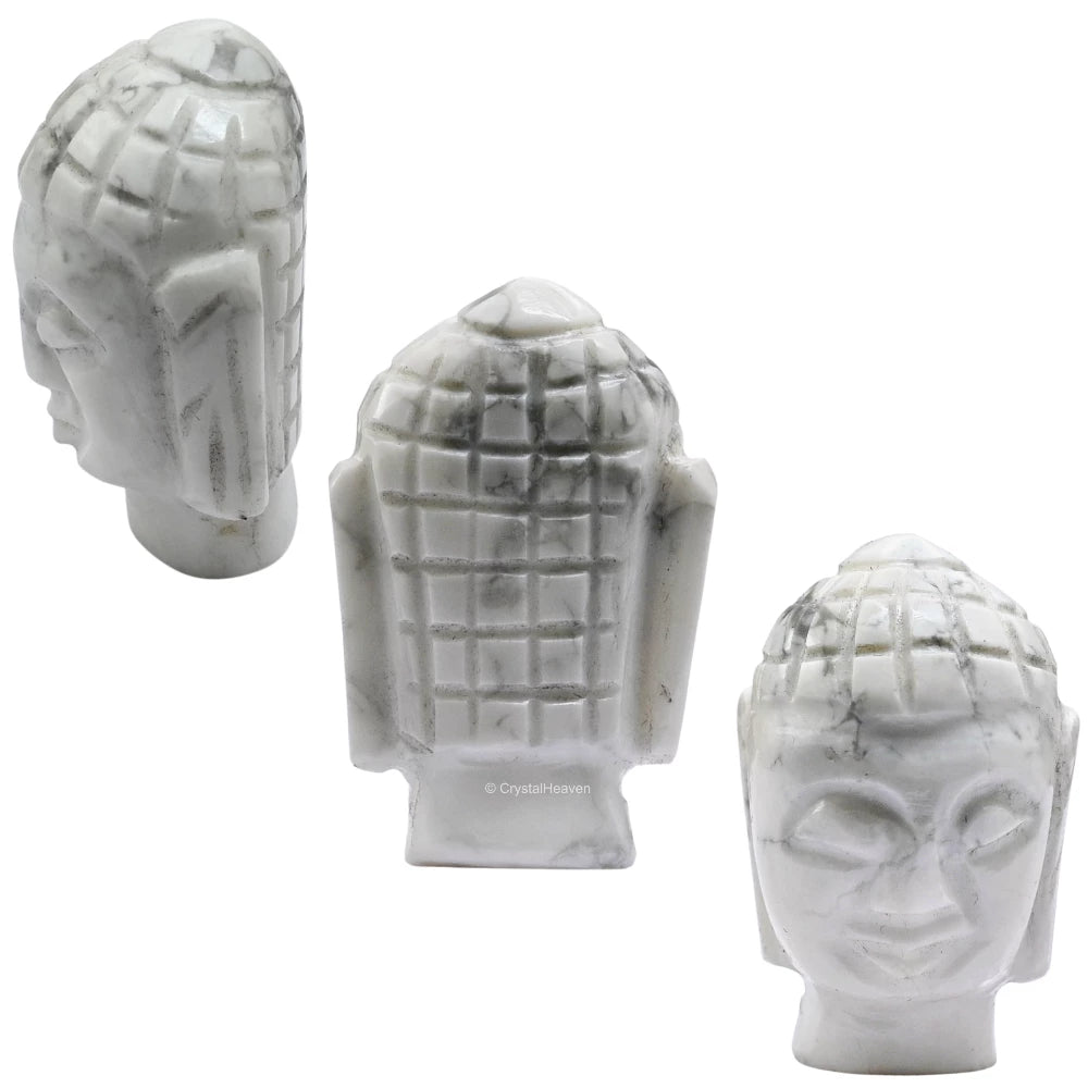 Howlite Buddha Head