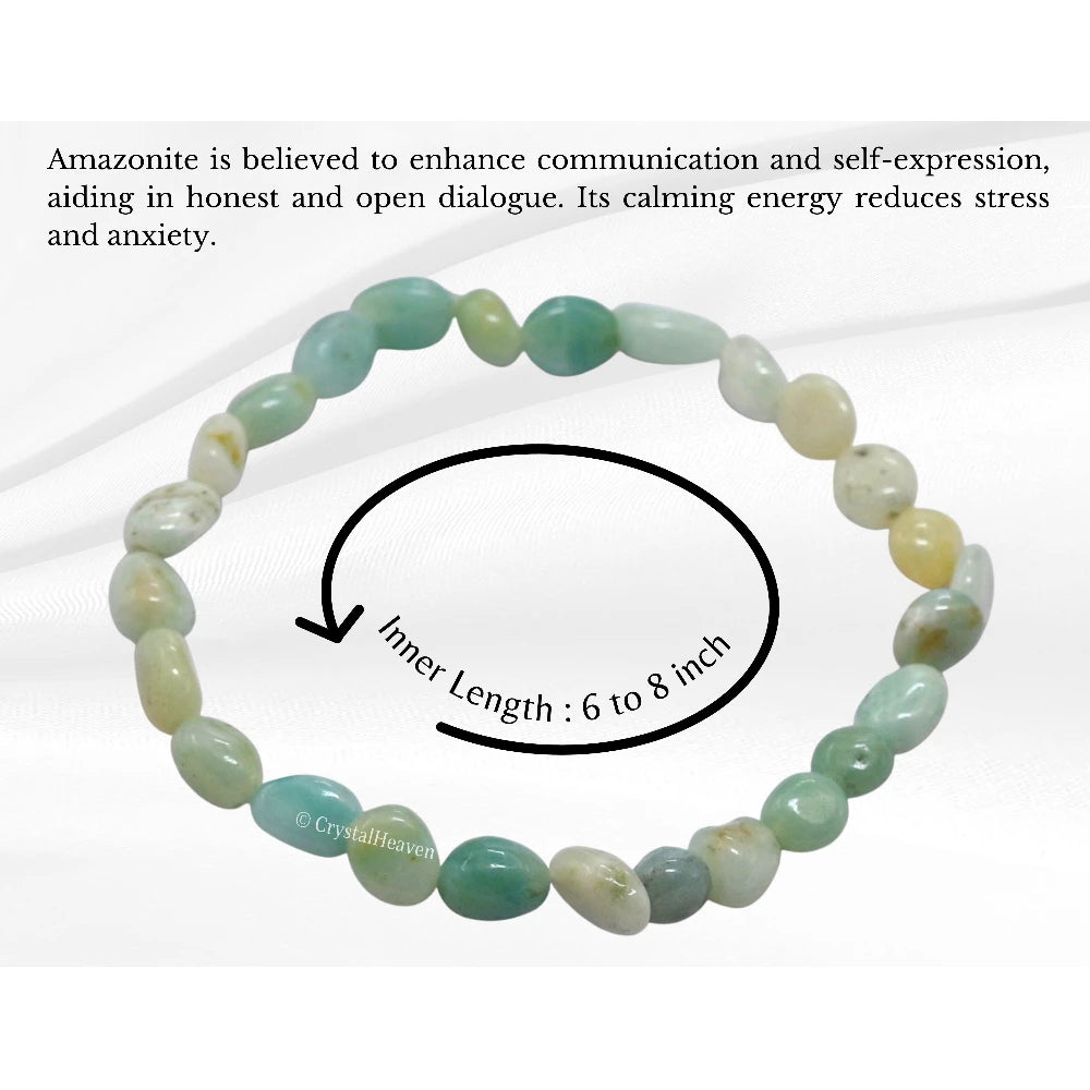 Amazonite Tumbled Bracelet (Elastic)