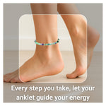Multi Fluorite  Anklet (Without Knot)