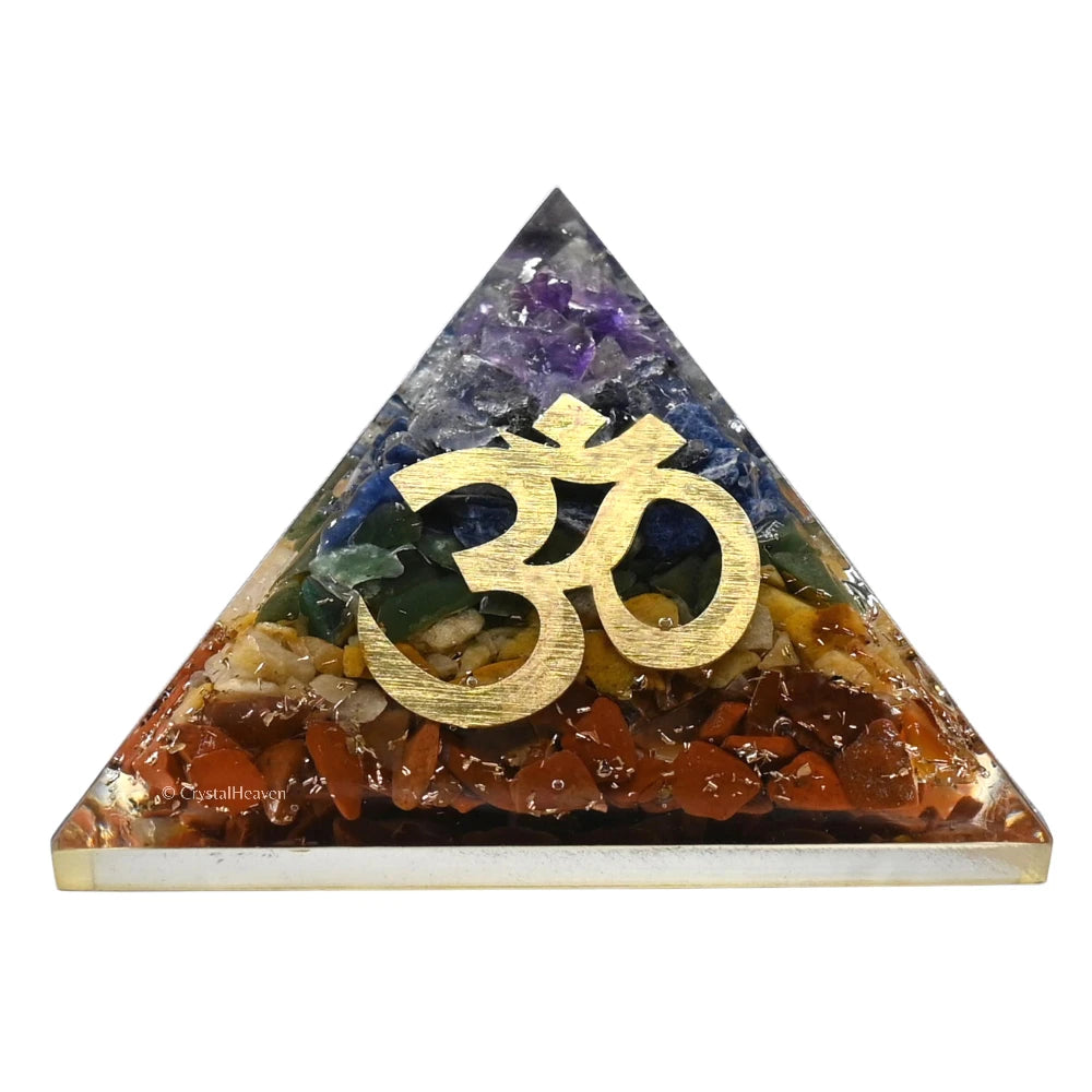 7 Chakra Orgone Pyramid (OM)