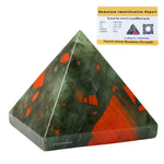 African Bloodstone Pyramid (1.5 Inch)
