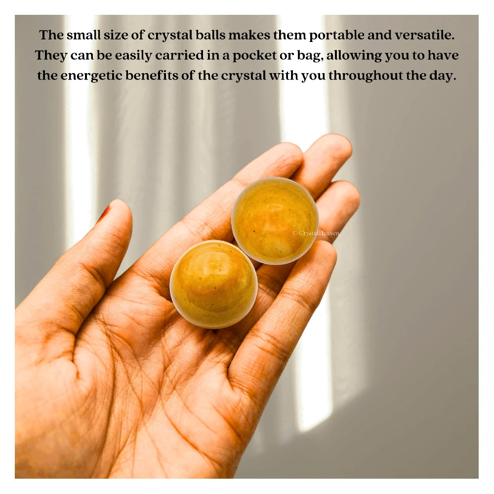 Yellow Jasper Sphere (1 Inch)