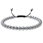 Silver Hematite Anklet