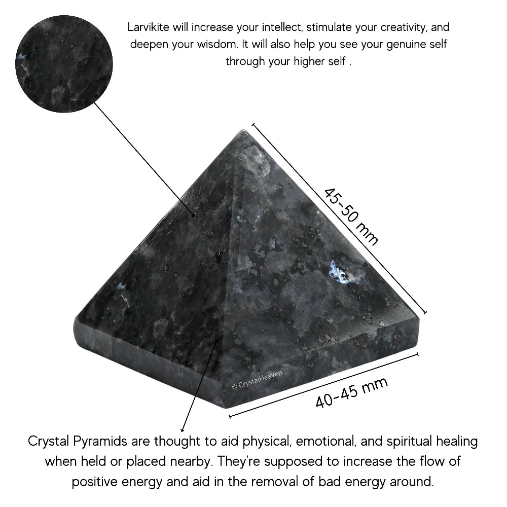 Larvikite Pyramid (2 Inch)