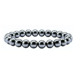 Silver Hematite Bracelet (Elastic)