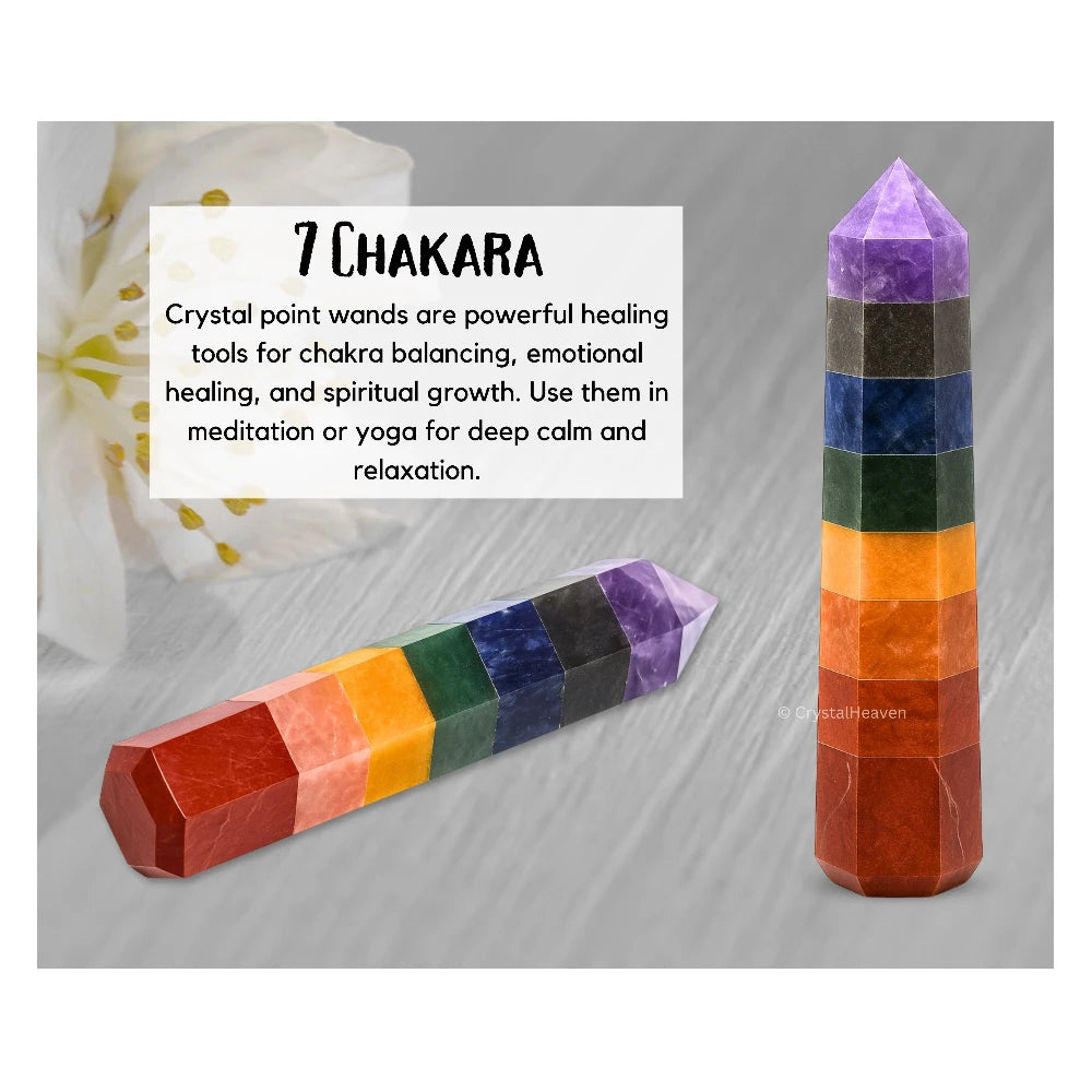 7 Chakra Tower (3" to 4" inch)
