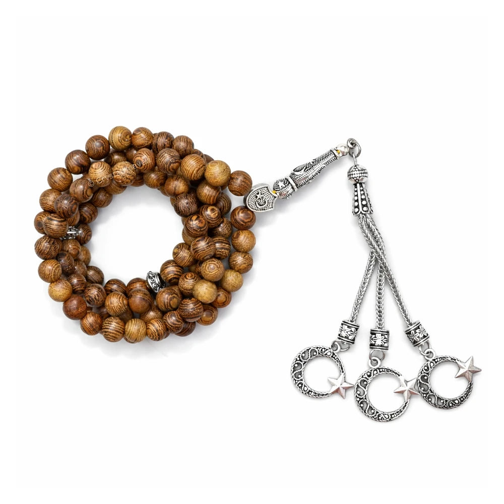Agar Wood Tasbih (Silver)