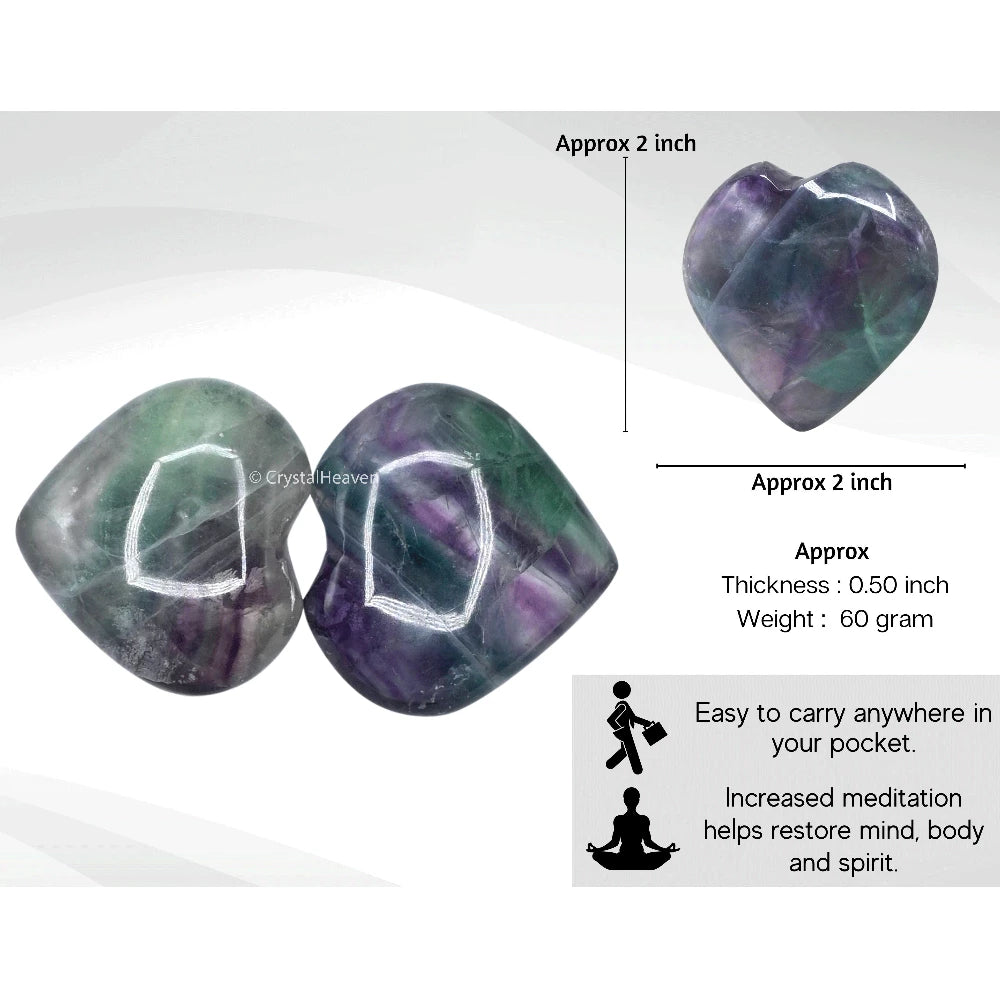 Purple Fluorite Heart