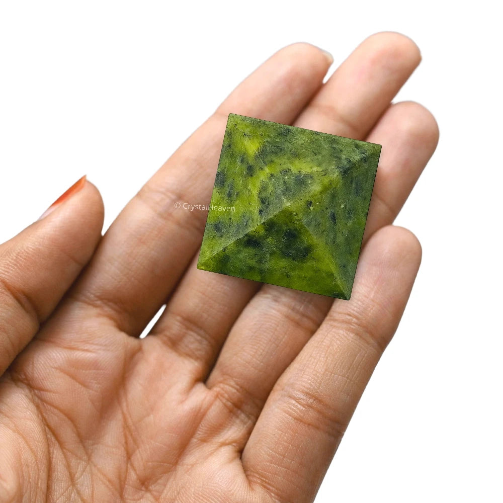 Green Jade Pyramid (1 Inch)