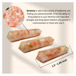 Sunstone Pencil Points (Double Terminated) (Set of 3)