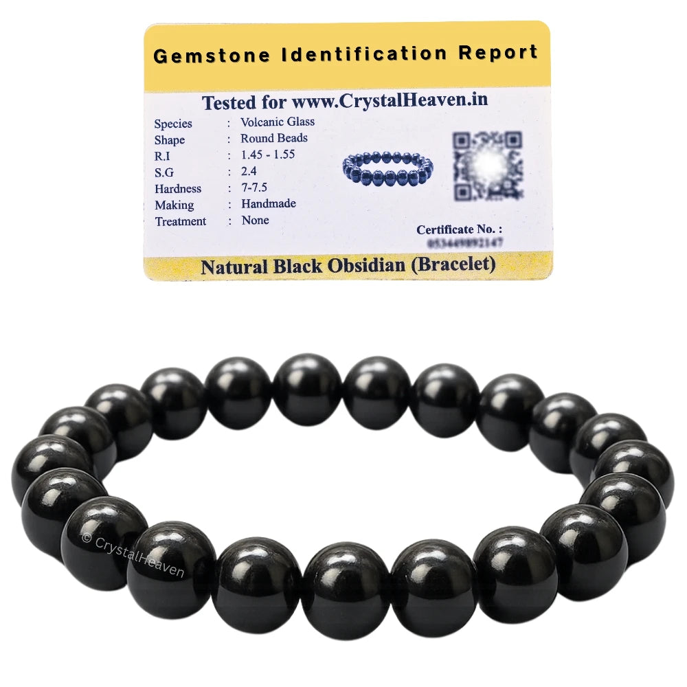 Black Obsidian Bracelet (Elastic)