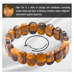 Tiger Eye Faceted Beads Bracelet - Oval Stone