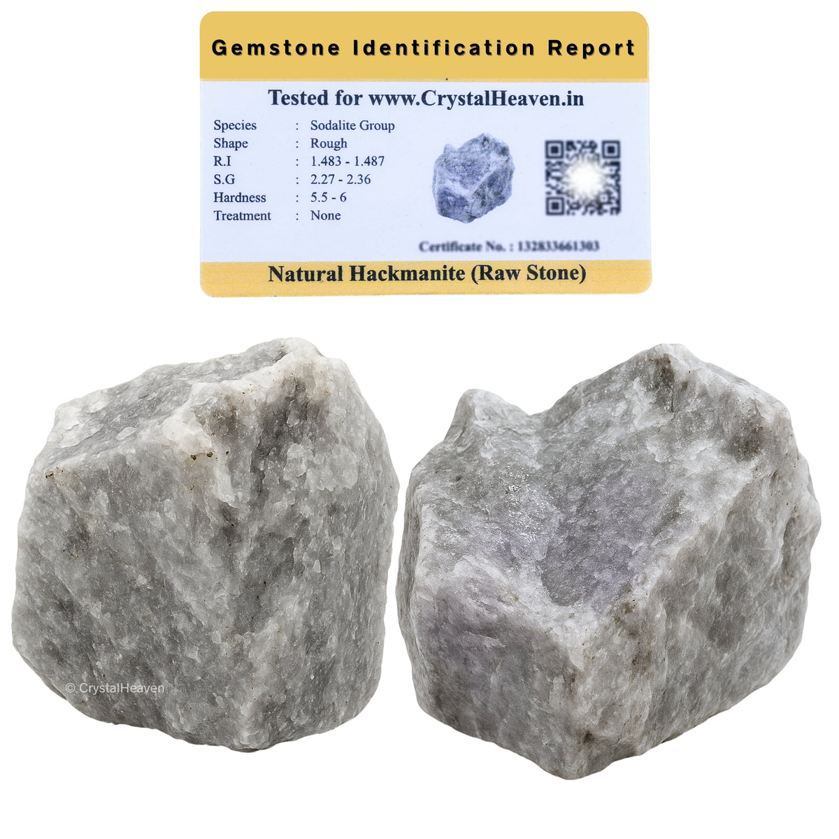 Raw Hackmanite Crystals (1 Piece)