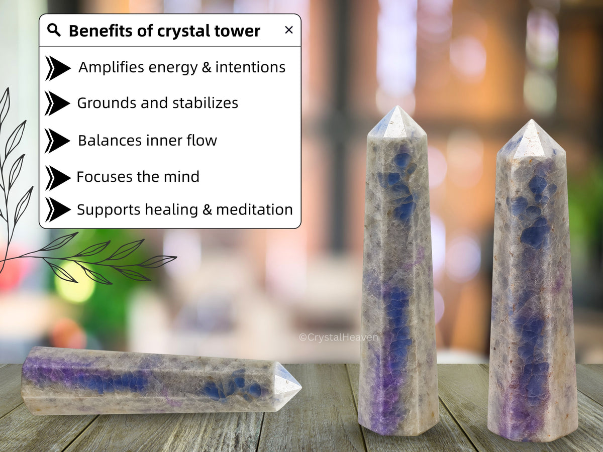 Hackmanite Crystal Tower (2" to 3" inch)
