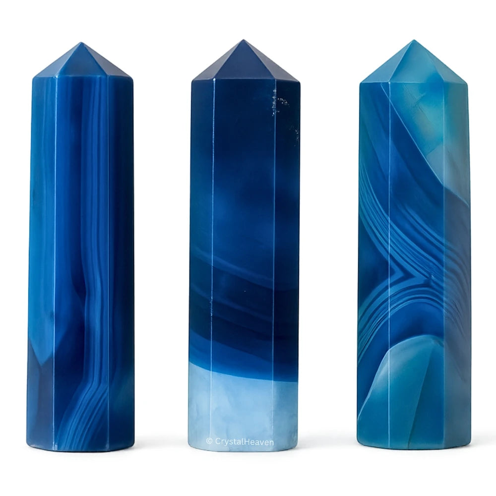 Blue Onyx Pencil Points (Set of 50)