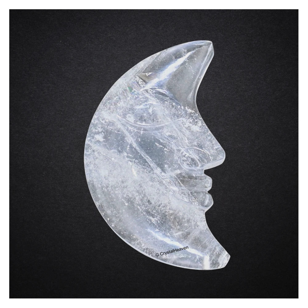 Clear Quartz Crescent Moon