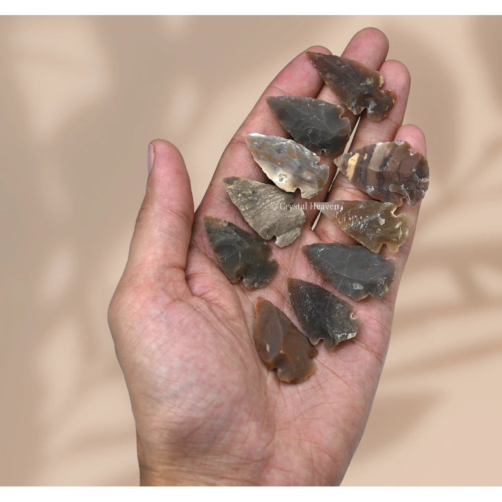 Fancy Jasper Arrowhead - 1" to 1.5" (20 Pieces)