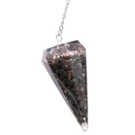 Hematite Crystal Orgone Pendulum
