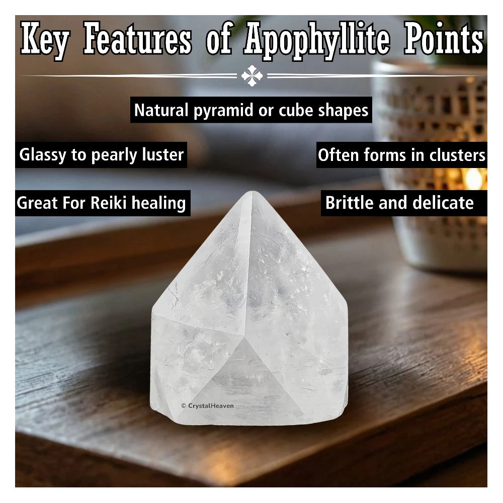 Apophyllite Points - Set of 6 (S)