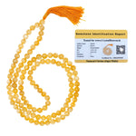 Citrine Japa Mala (Without Knot)