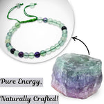 Multi Fluorite Healing Crystal Bracelets - 6mm Beads (Adjustable)