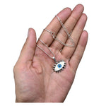 White Evil Eye Pendant Necklace - Exclusive