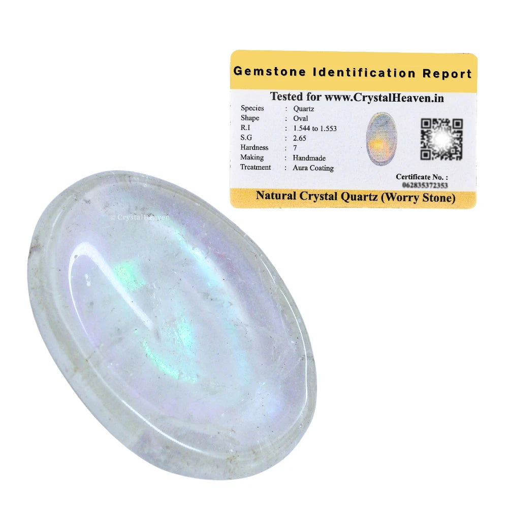 Aura Quartz Worry Stone
