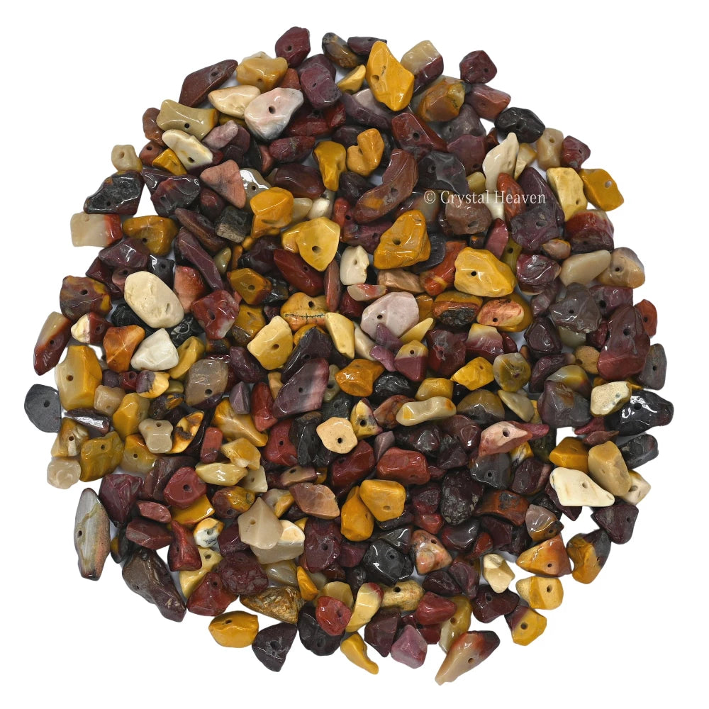 Mookaite Chips - Pre Drilled