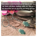 Amazonite Crystal Keychain (Raw)
