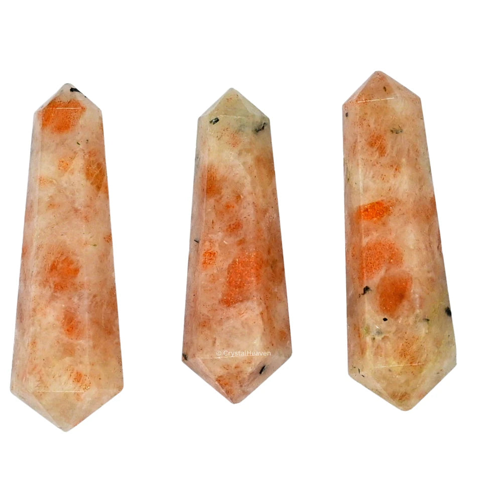 Sunstone Pencil Points (Double Terminated) (Set of 3)